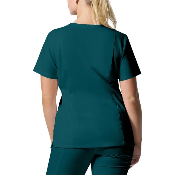 Landau ProFlex Women's Rib Knit V-Neck Top... from ASI 86018 Scrub Authority / Uniform Stores