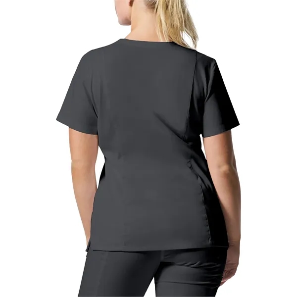 Landau ProFlex Women's Rib Knit V-Neck Top... from ASI 86018 Scrub Authority / Uniform Stores
