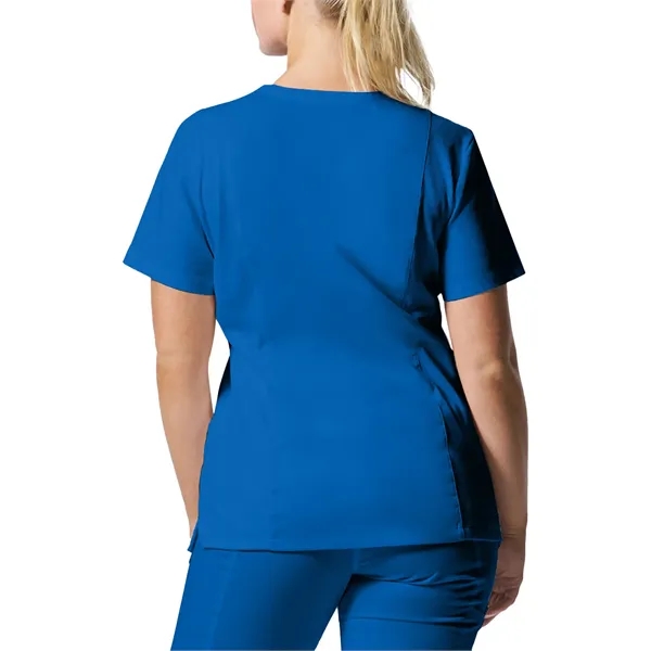 Landau ProFlex Women's Rib Knit V-Neck Top... from ASI 86018 Scrub Authority / Uniform Stores
