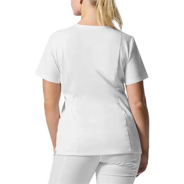 Landau ProFlex Women's Rib Knit V-Neck Top... from ASI 86018 Scrub Authority / Uniform Stores