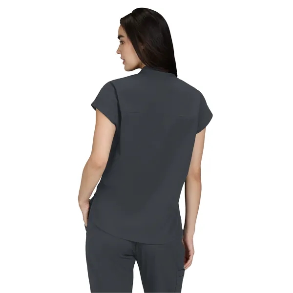 koi - Solis - Women's Zipper Neck Combo Chest Pocket Catr...... from ASI 86018 Scrub Authority / Uniform Stores