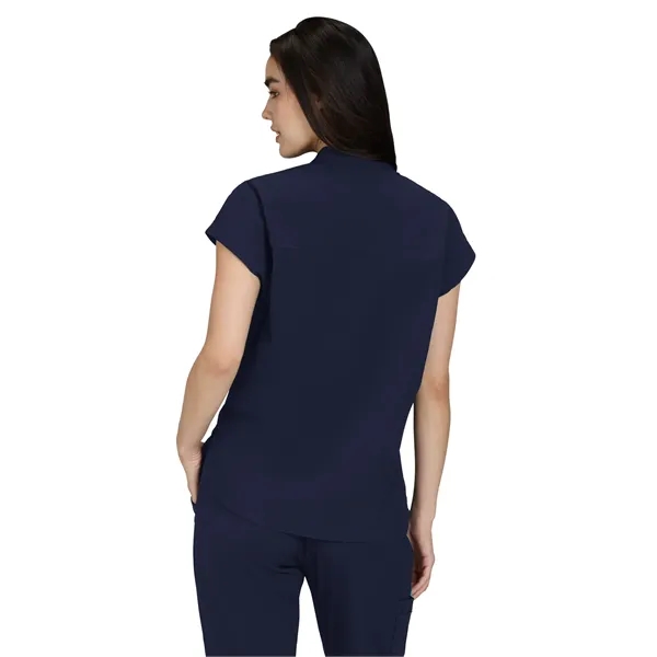 koi - Solis - Women's Zipper Neck Combo Chest Pocket Catr...... from ASI 86018 Scrub Authority / Uniform Stores