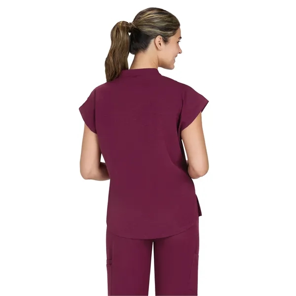 koi - Solis - Women's Zipper Neck Combo Chest Pocket Catr...... from ASI 86018 Scrub Authority / Uniform Stores