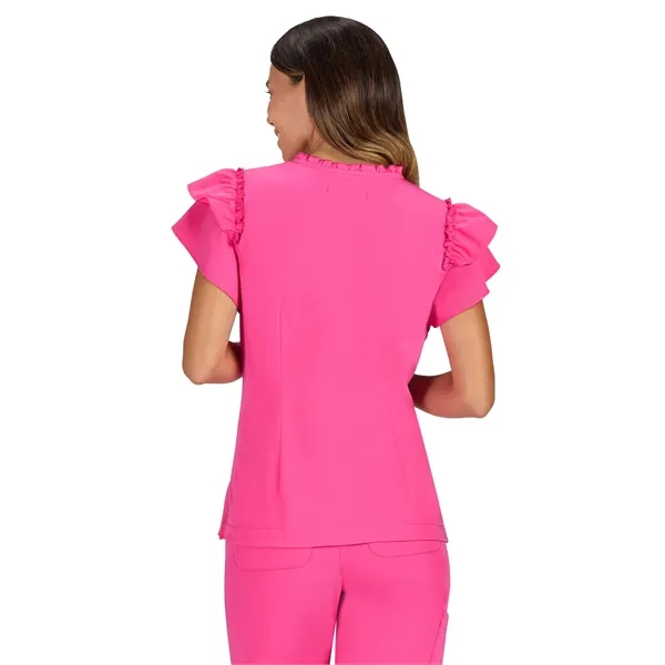 koi - Betsey Johnson - Women's 2-Pocket Ruffle Sleeve and...... from ASI 86018 Scrub Authority / Uniform Stores
