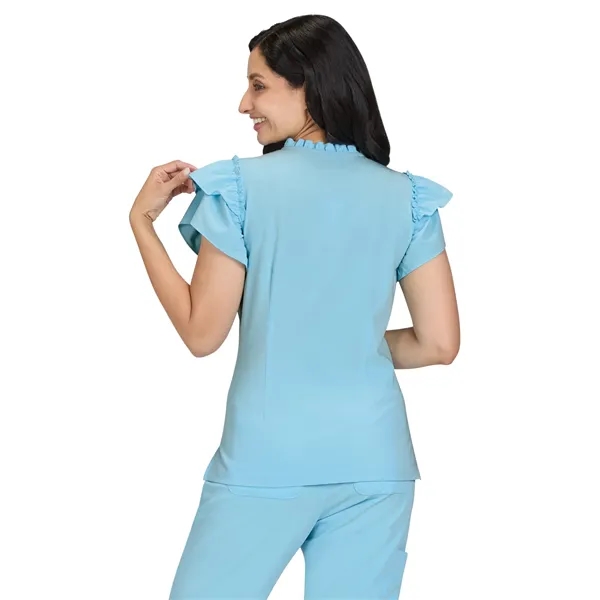 koi - Betsey Johnson - Women's 2-Pocket Ruffle Sleeve and...... from ASI 86018 Scrub Authority / Uniform Stores