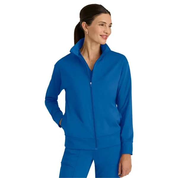 Barco - Grey's Anatomy Knit Stretch - Four Pocket Zip Fro...... from ASI 86018 Scrub Authority / Uniform Stores