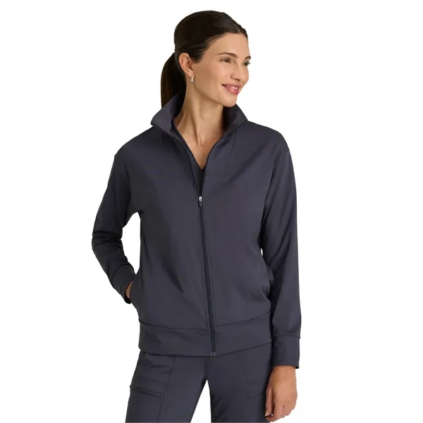Barco - Grey's Anatomy Knit Stretch - Four Pocket Zip Fro...... from ASI 86018 Scrub Authority / Uniform Stores