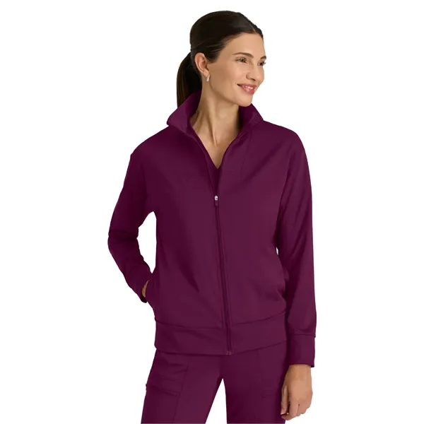 Barco - Grey's Anatomy Knit Stretch - Four Pocket Zip Fro...... from ASI 86018 Scrub Authority / Uniform Stores