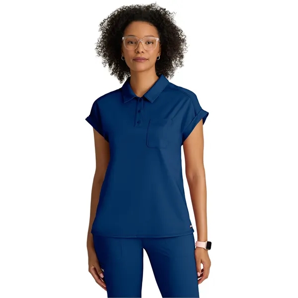Barco - Grey's Anatomy Knit Stretch - One Pocket Polo Nec...... from ASI 86018 Scrub Authority / Uniform Stores