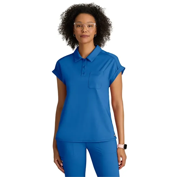 Barco - Grey's Anatomy Knit Stretch - One Pocket Polo Nec...... from ASI 86018 Scrub Authority / Uniform Stores