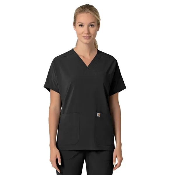 Carhartt Scrubs - Cross-Flex - Women's Four-Pocket Oversi...... from ASI 86018 Scrub Authority / Uniform Stores