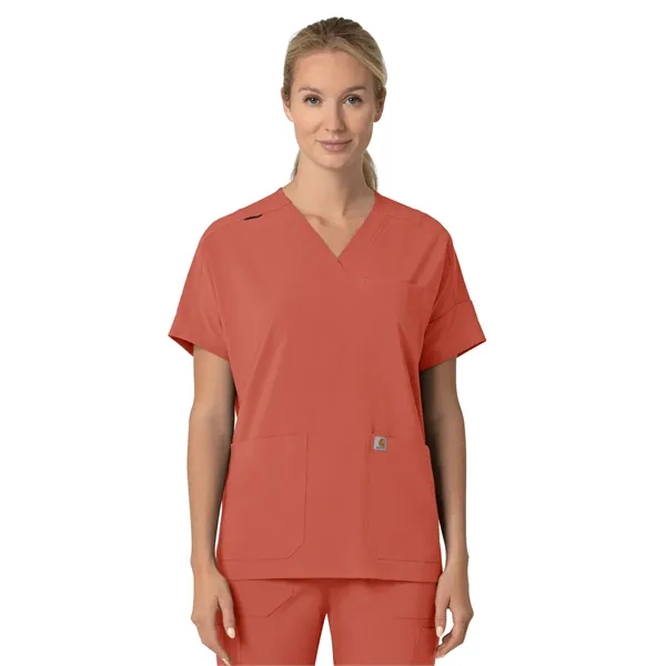 Carhartt Scrubs - Cross-Flex - Women's Four-Pocket Oversi...... from ASI 86018 Scrub Authority / Uniform Stores