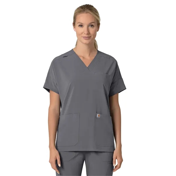 Carhartt Scrubs - Cross-Flex - Women's Four-Pocket Oversi...... from ASI 86018 Scrub Authority / Uniform Stores