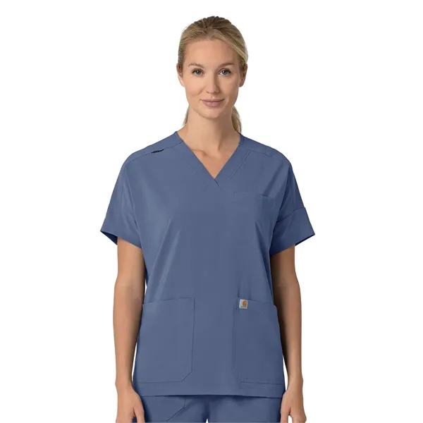 Carhartt Scrubs - Cross-Flex - Women's Four-Pocket Oversi...... from ASI 86018 Scrub Authority / Uniform Stores
