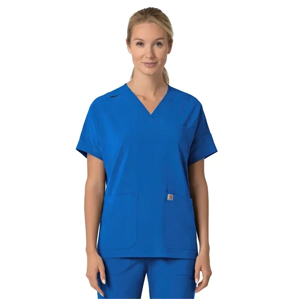 Carhartt Scrubs - Cross-Flex - Women's Four-Pocket Oversi...... from ASI 86018 Scrub Authority / Uniform Stores