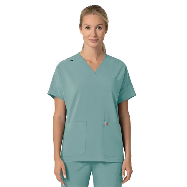 Carhartt Scrubs - Cross-Flex - Women's Four-Pocket Oversi...... from ASI 86018 Scrub Authority / Uniform Stores