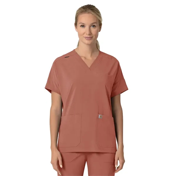 Carhartt Scrubs - Cross-Flex - Women's Four-Pocket Oversi...... from ASI 86018 Scrub Authority / Uniform Stores