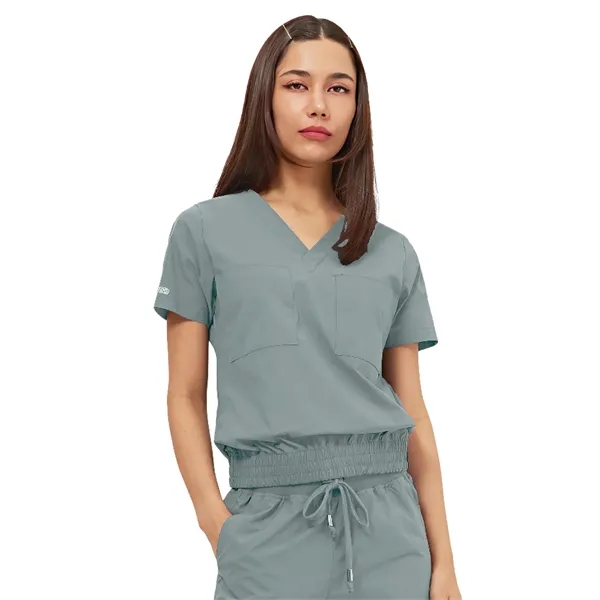 Parkley Quantum - Women's Two-Pocket LUNA Tuck Band V-Nec...... from ASI 86018 Scrub Authority