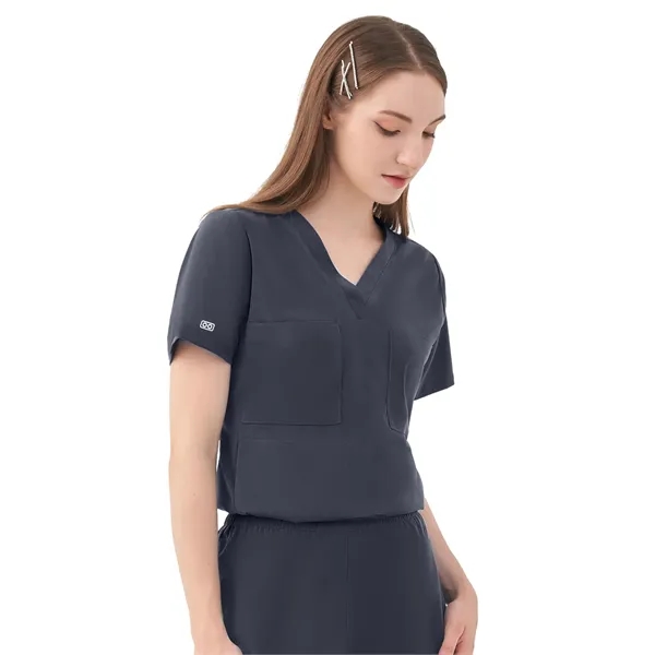 Parkley Quantum - Women's Two-Pocket LUNA Tuck Band V-Nec...... from ASI 86018 Scrub Authority