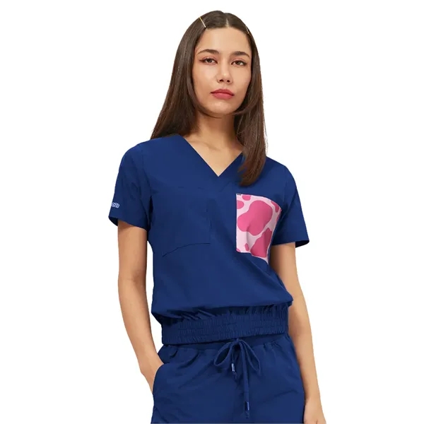 Parkley Quantum - Women's Two-Pocket LUNA Tuck Band V-Nec...... from ASI 86018 Scrub Authority