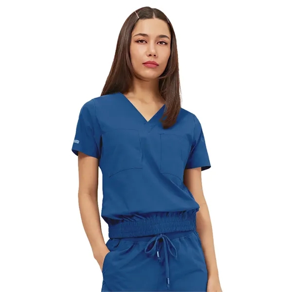 Parkley Quantum - Women's Two-Pocket LUNA Tuck Band V-Nec...... from ASI 86018 Scrub Authority