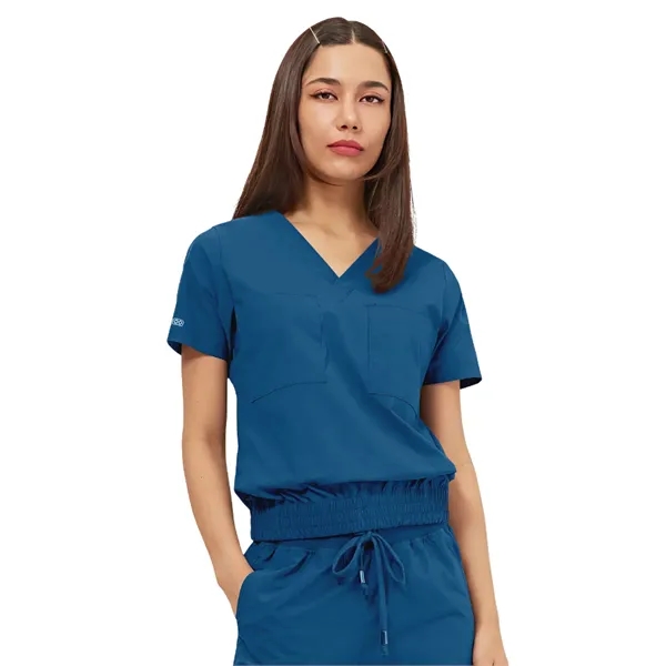 Parkley Quantum - Women's Two-Pocket LUNA Tuck Band V-Nec...... from ASI 86018 Scrub Authority
