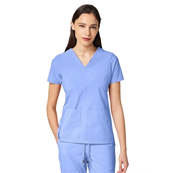 Parkley ABC - Women's Two-Pocket CRESSY V-Neck Top... from ASI 86018 Scrub Authority