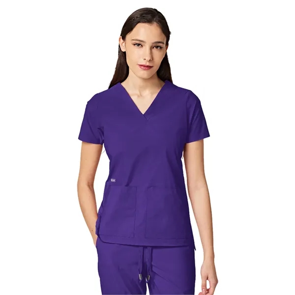 Parkley ABC - Women's Two-Pocket CRESSY V-Neck Top... from ASI 86018 Scrub Authority