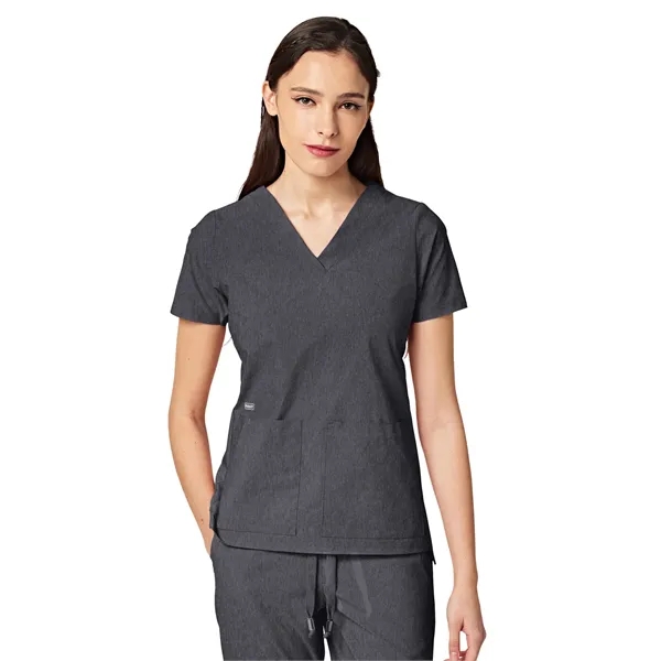 Parkley ABC - Women's Two-Pocket CRESSY V-Neck Top... from ASI 86018 Scrub Authority