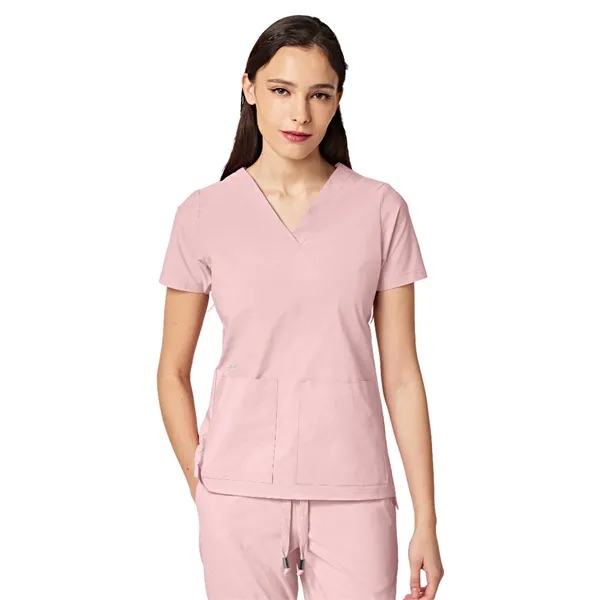 Parkley ABC - Women's Two-Pocket CRESSY V-Neck Top... from ASI 86018 Scrub Authority