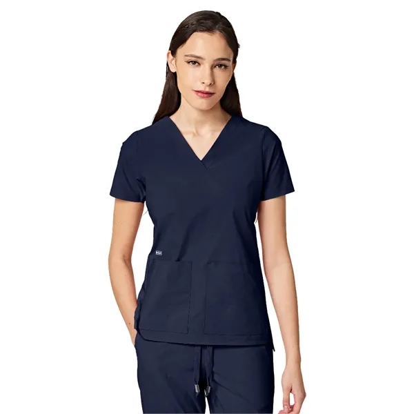 Parkley ABC - Women's Two-Pocket CRESSY V-Neck Top... from ASI 86018 Scrub Authority