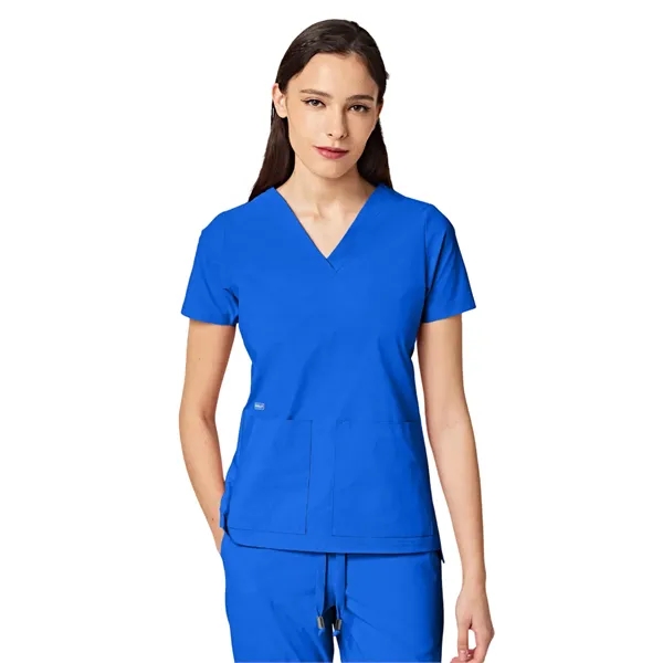 Parkley ABC - Women's Two-Pocket CRESSY V-Neck Top... from ASI 86018 Scrub Authority