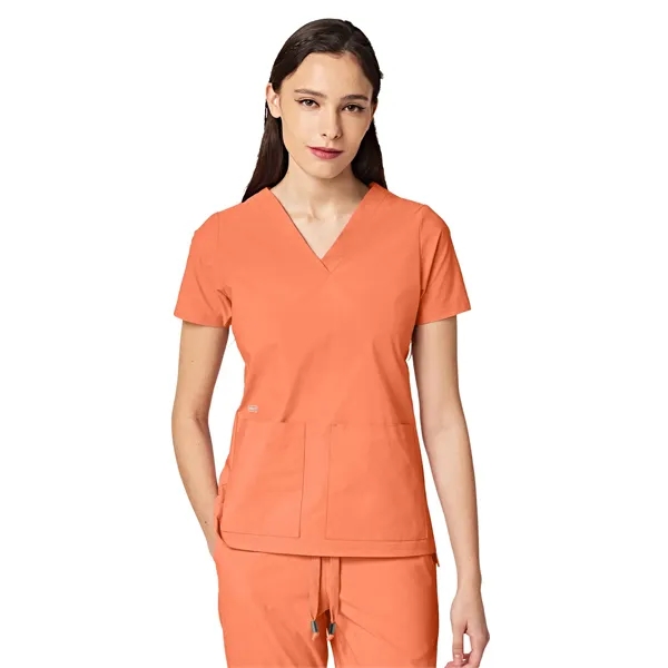 Parkley ABC - Women's Two-Pocket CRESSY V-Neck Top... from ASI 86018 Scrub Authority