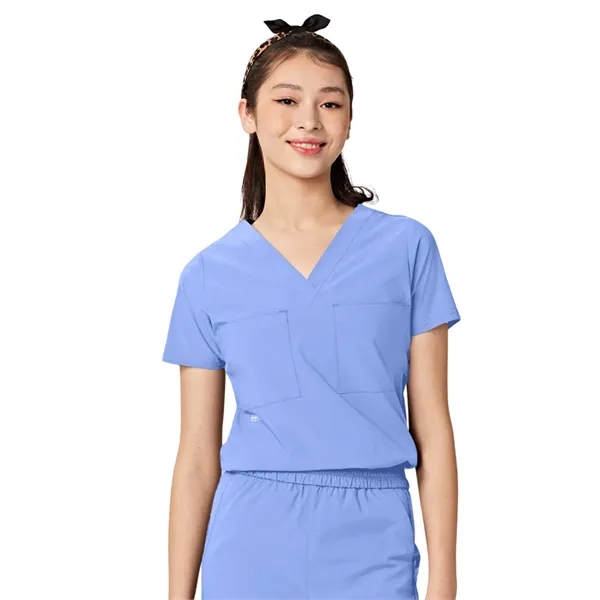 Parkley ABC - Women's Two-Pocket Tuck Band VALENCIA V-Nec...... from ASI 86018 Scrub Authority