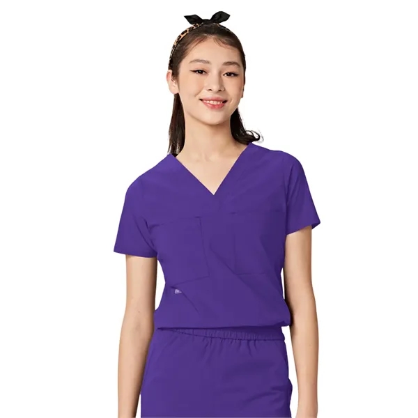Parkley ABC - Women's Two-Pocket Tuck Band VALENCIA V-Nec...... from ASI 86018 Scrub Authority
