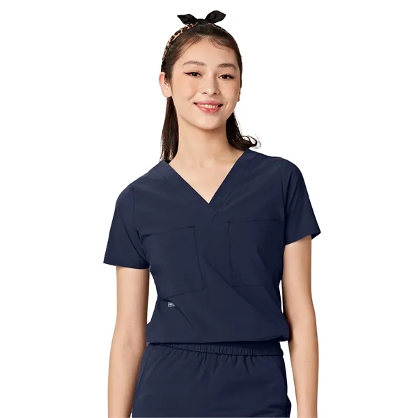 Parkley ABC - Women's Two-Pocket Tuck Band VALENCIA V-Nec...... from ASI 86018 Scrub Authority