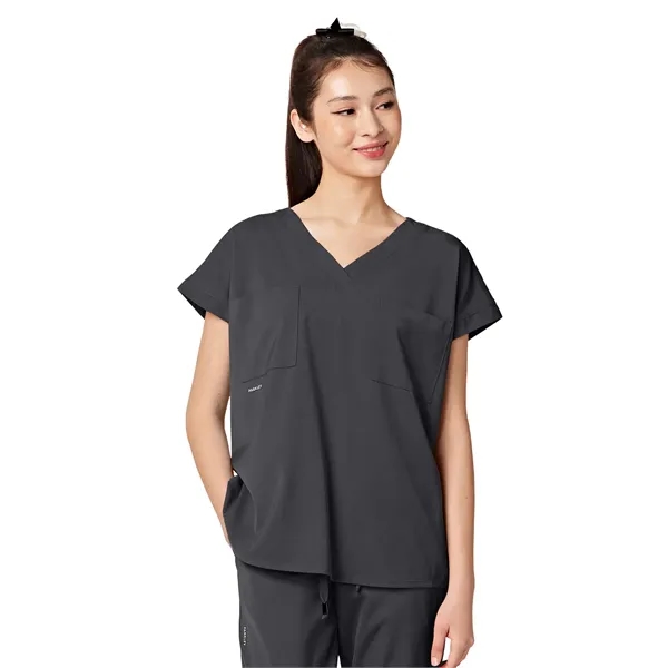 Parkley ABC - Women's Oversized Two-Pocket Dolman REMY V-...... from ASI 86018 Scrub Authority