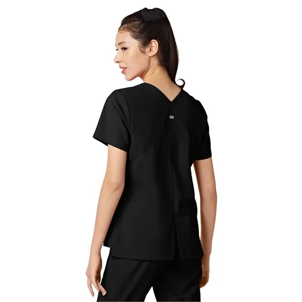 Parkley ABC - Women's Two-Pocket TESS Mandarin Mock Wrap Top... from ASI 86018 Scrub Authority