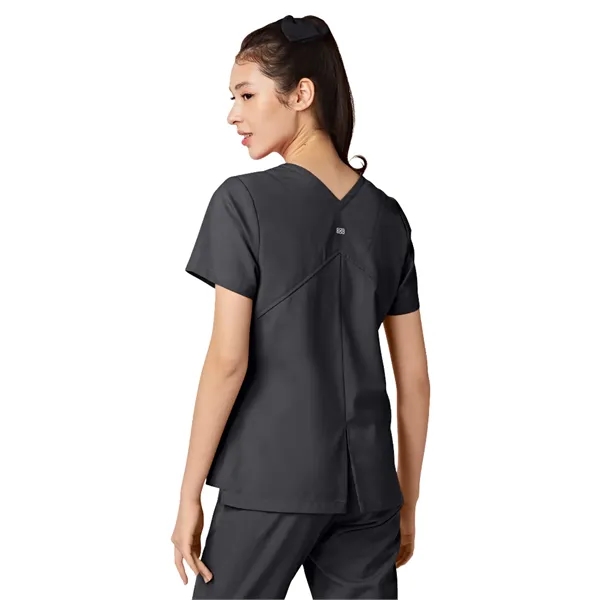Parkley ABC - Women's Two-Pocket TESS Mandarin Mock Wrap Top... from ASI 86018 Scrub Authority