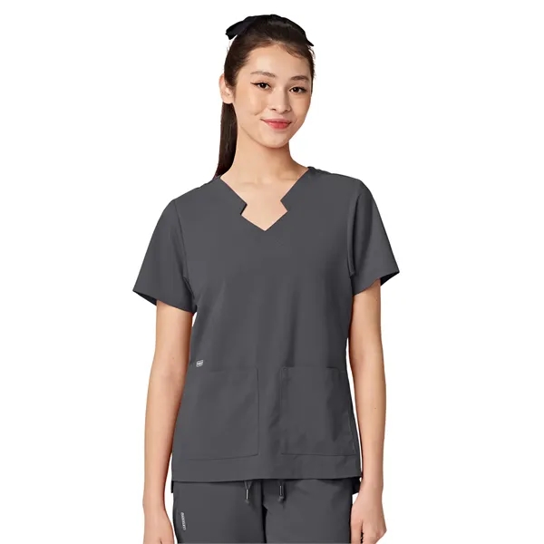 Parkley ABC - Women's Two-Pocket TESS Mandarin Mock Wrap Top... from ASI 86018 Scrub Authority