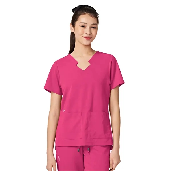 Parkley ABC - Women's Two-Pocket TESS Mandarin Mock Wrap Top... from ASI 86018 Scrub Authority