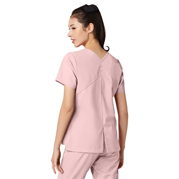 Parkley ABC - Women's Two-Pocket TESS Mandarin Mock Wrap Top... from ASI 86018 Scrub Authority