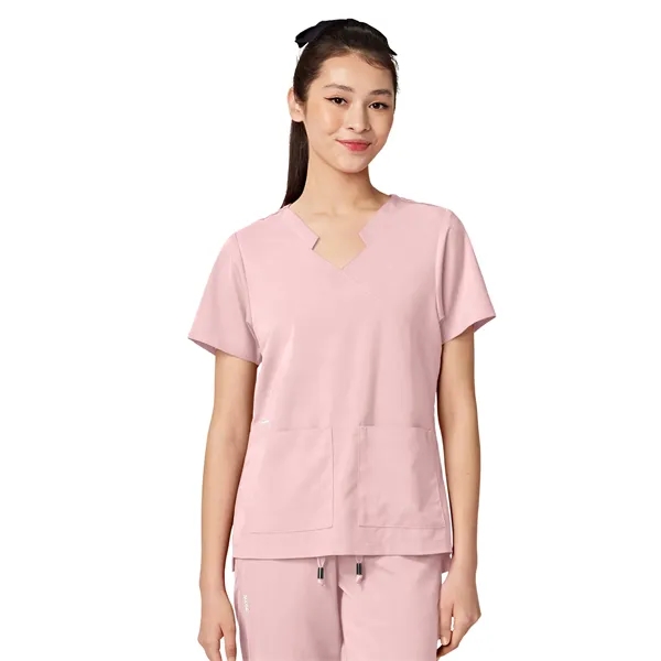 Parkley ABC - Women's Two-Pocket TESS Mandarin Mock Wrap Top... from ASI 86018 Scrub Authority