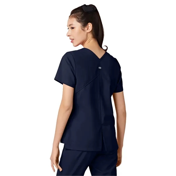 Parkley ABC - Women's Two-Pocket TESS Mandarin Mock Wrap Top... from ASI 86018 Scrub Authority