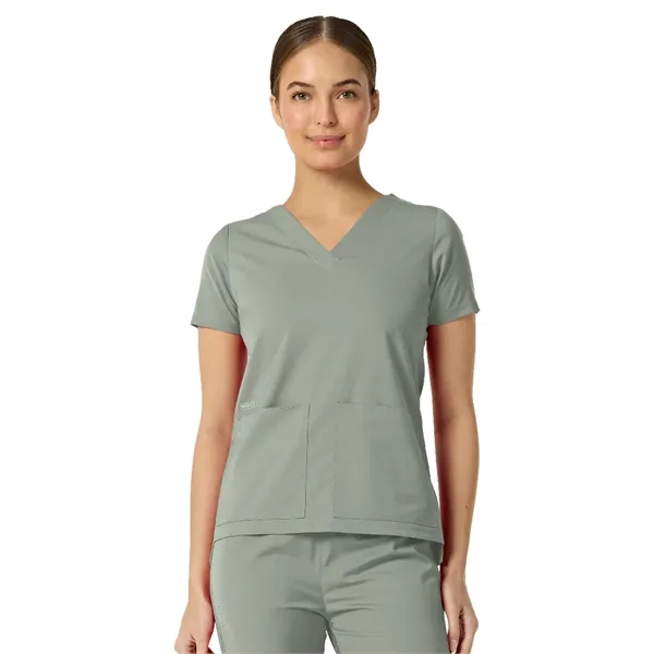 Parkley Kinetic - Women's Two-Pocket ASTRID V-Neck Top... from ASI 86018 Scrub Authority