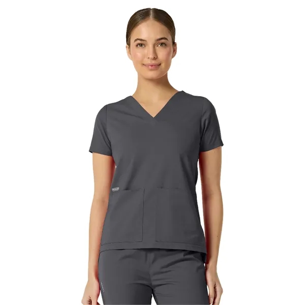 Parkley Kinetic - Women's Two-Pocket ASTRID V-Neck Top... from ASI 86018 Scrub Authority