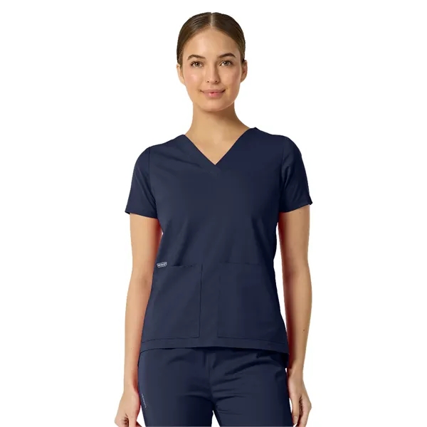 Parkley Kinetic - Women's Two-Pocket ASTRID V-Neck Top... from ASI 86018 Scrub Authority