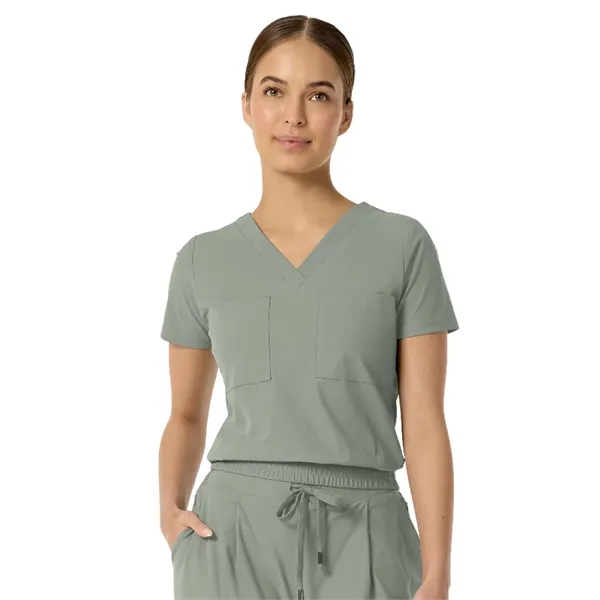 Parkley Kinetic - Women's Two-Pocket CELINE Tuck Band V-N...... from ASI 86018 Scrub Authority