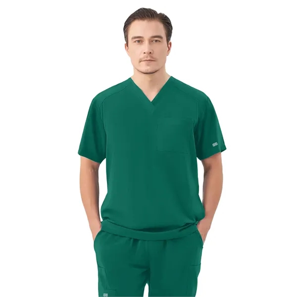 Parkley Quantum - Men's Three-Pocket RYDER V-Neck Scrub Top... from ASI 86018 Scrub Authority