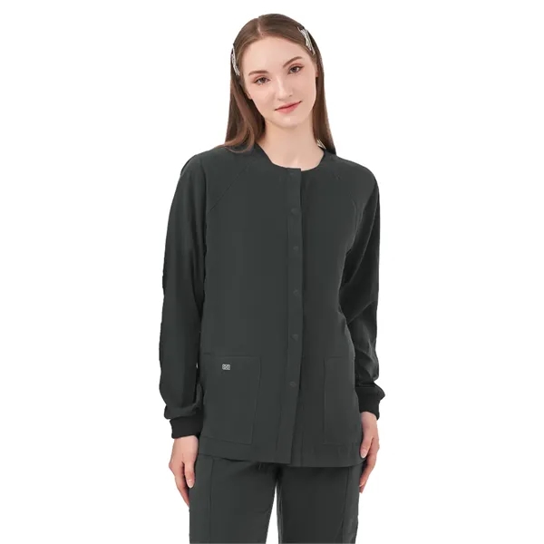 Parkley Quantum - Women's Two-Pocket CELESTE Snap Front J...... from ASI 86018 Scrub Authority